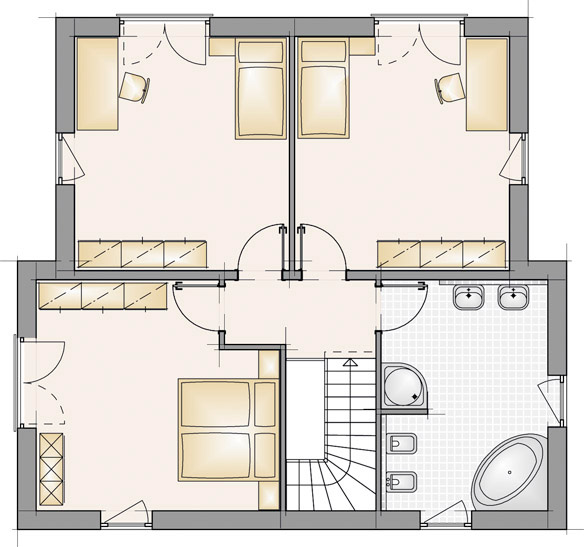 Haustyp C14 – Grundriss Obergeschoss