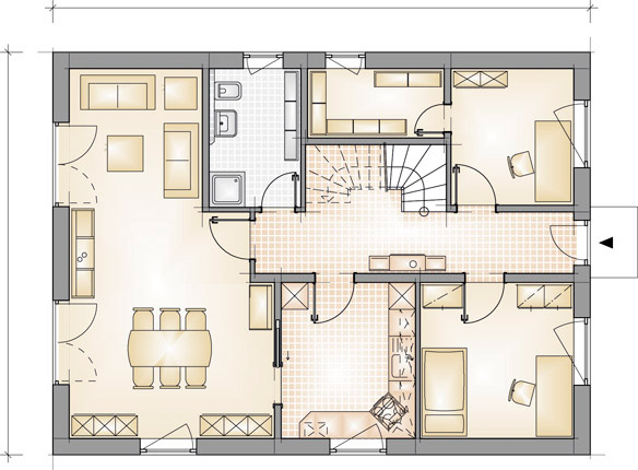 Haustyp C24 – Grundriss Erdgeschoss