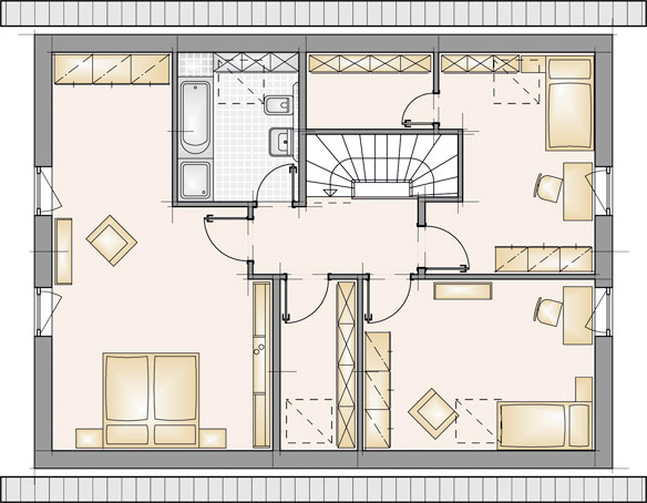 Haustyp C24 – Grundriss Obergeschoss