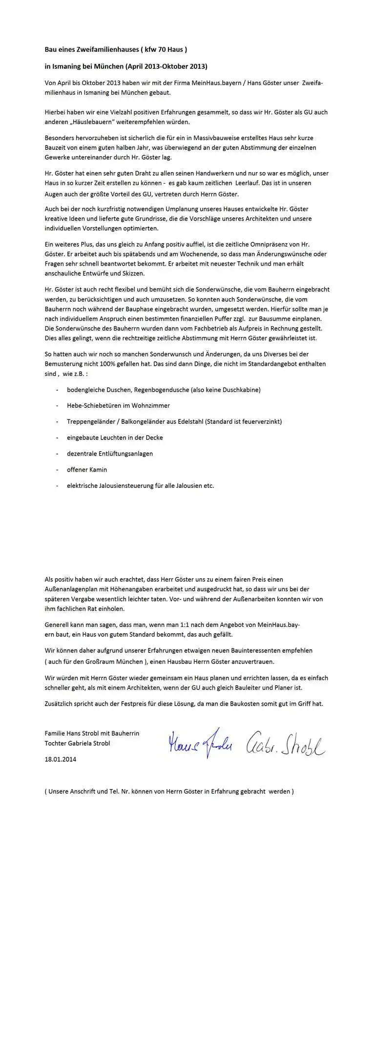 Referenz kfw 70 Zweifamilienhaus
