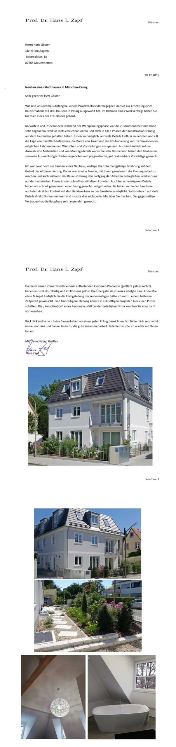 Referenz Familie Zapf
